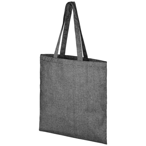 Tote bag promotionnel recyclé 210g - Pheebs Noir chiné